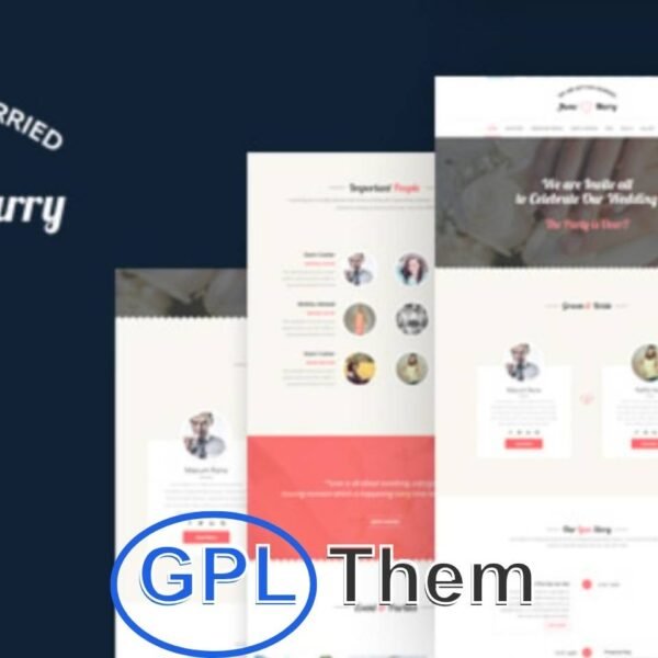 Wedding Day – Marriage, Birthday & Event WordPress Theme Wedding Day is a beautifully crafted, fully responsive WordPress theme designed for weddings, engagements, anniversaries, birthday parties, and other special events. With its elegant, clean, and modern design, this theme is perfect for showcasing your love story and sharing important event details with guests.