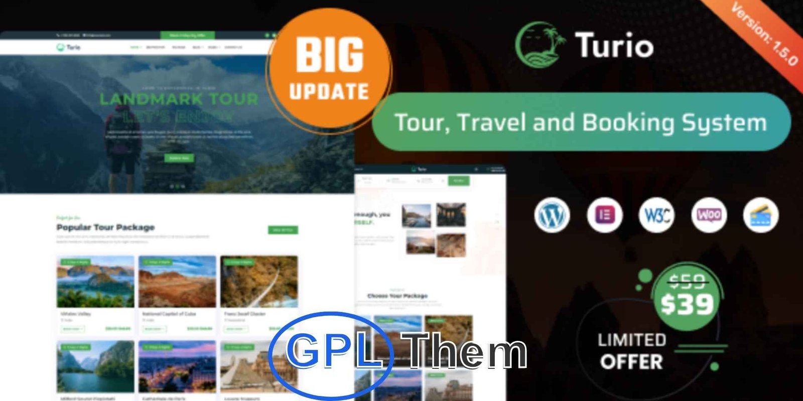 Turio – Tour and Travel WordPress Theme Tourism Agency Turio – Tour & Travel WordPress Theme for Tourism Agencies Turio is a modern and feature-rich WordPress theme designed specifically for travel agencies, tour operators, and tourism businesses. With its visually appealing layout and powerful booking capabilities, Turio offers everything you need to create a high-converting travel website.