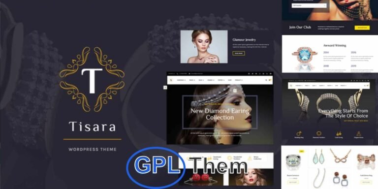 Tisara – Elegant Jewelry WooCommerce WordPress Theme (SEO Optimized) Tisara is a premium WooCommerce jewelry WordPress theme by TokoMoo, designed to help you create a stunning online store for jewelry, luxury accessories, watches, or fashion items.