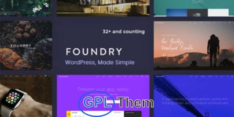 Foundry – Multipurpose WordPress Theme for Creative & Business Sites (SEO-Optimized) Foundry is a powerful and flexible multipurpose WordPress theme built for high performance and endless customization. Ideal for agencies, startups, portfolios, and businesses of all types, Foundry delivers stunning design and seamless usability.