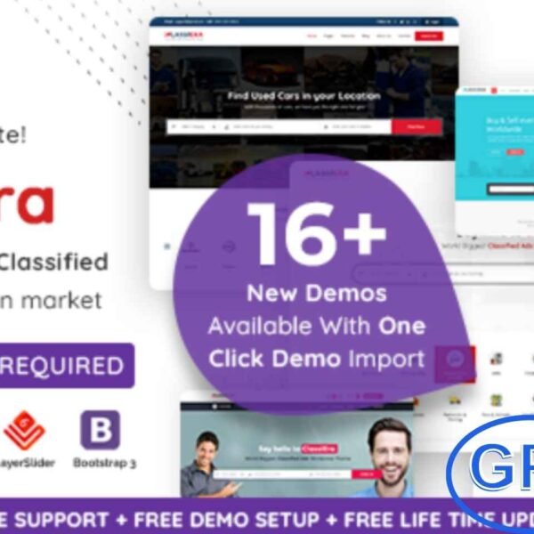 Classiera v4.0.26 – Classified Ads WordPress Theme