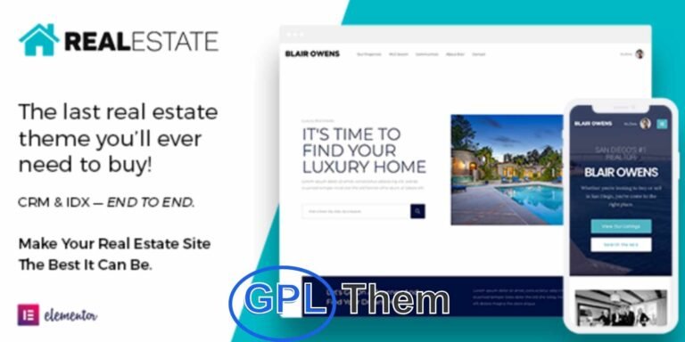 Real Estate 7 – Premium WordPress Theme for Realtors & Agencies Real Estate 7 is a world-class WordPress theme built specifically for real estate professionals, agencies, and property listing platforms. Designed by experienced WordPress developers based in San Diego, CA, this theme delivers exceptional performance, stunning design, and unbeatable customer support.