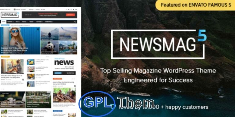 Newsmag – WordPress Theme for News, Magazine & Publishing Sites Newsmag is a premium WordPress theme specifically crafted for content-rich websites like news portals, online magazines, newspapers, blogs, and review sites. With its elegant design, intuitive interface, and performance-optimized codebase, Newsmag makes publishing articles, embedding videos, and displaying content effortless and efficient.