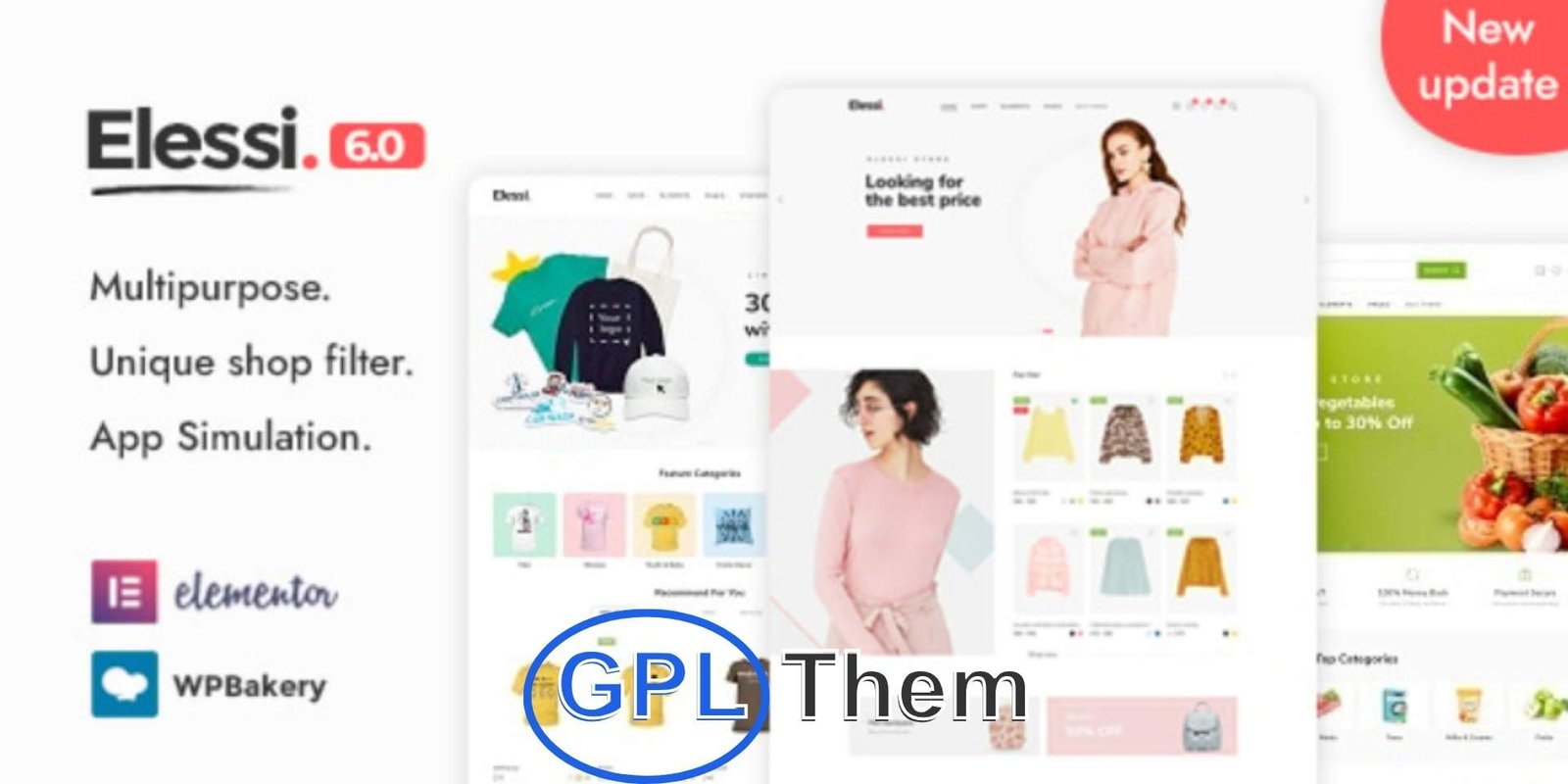 Elessi – WooCommerce AJAX WordPress Theme Elessi – WooCommerce AJAX-Powered WordPress Theme Elessi is a modern, clean, and feature-rich WooCommerce WordPress theme designed to deliver an exceptional shopping experience. Perfect for fashion, electronics, furniture, or any online store, Elessi comes packed with smart eCommerce features focused on boosting conversions and enhancing user experience.