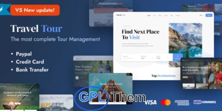 Travelo – Responsive Travel, Tour & Hotel Booking WordPress Theme Travelo is a powerful and fully responsive WordPress theme designed for travel agencies, tour operators, hotel bookings, car rentals, flights, and cruise services. Packed with a feature-rich booking system, Travelo is one of the most complete travel and tourism booking themes available today.