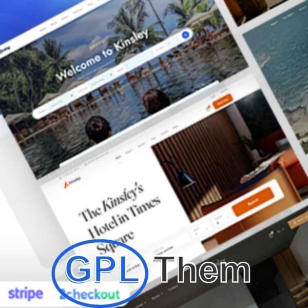 Kinsley – Hotel & Accommodation Booking WordPress Theme Kinsley is a modern and elegant Hotel WordPress theme designed specifically for hotels, resorts, vacation rentals, bed & breakfasts, guest houses, hostels, chalets, villas, and all types of accommodation businesses.