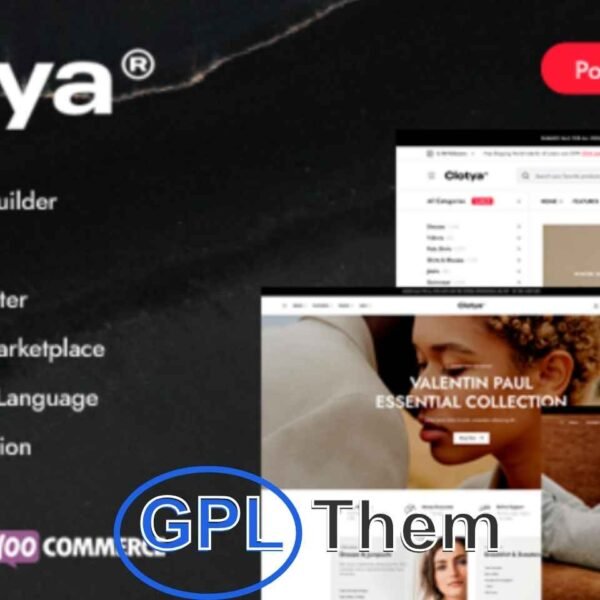 Clotya – Fashion Store & Clothing eCommerce WordPress Theme Clotya is a stylish and modern WooCommerce WordPress theme designed for building high-converting fashion and apparel eCommerce websites. Powered by Elementor and fully integrated with WooCommerce, Clotya makes it easy to launch your own online fashion boutique with a professional and responsive design.