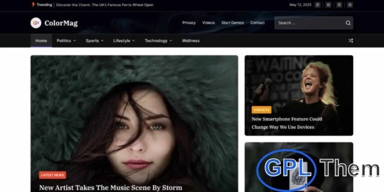ColorMag Pro – #1 WordPress Theme for News, Magazine & Publishing Websites ColorMag Pro is the leading magazine-style WordPress theme, ideal for building stunning and highly functional news, magazine, newspaper, and editorial websites. Designed for performance, flexibility, and ease of use, it allows you to launch your content-rich site quickly—without writing a single line of code.