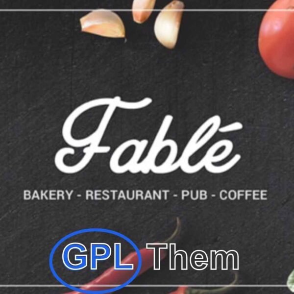 Fable v1.3.0 – Restaurant Bakery Cafe Pub WordPress Theme