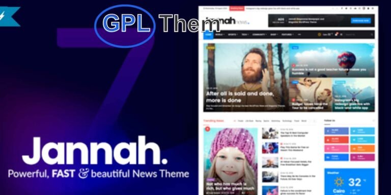 Jannah News – Modern Newspaper, Magazine & AMP WordPress Theme Jannah News is a next-generation WordPress theme tailored for digital publishers, news portals, online magazines, and content-rich websites. Designed with performance, flexibility, and user engagement in mind, Jannah offers a fresh perspective on digital publishing in the era of content marketing.