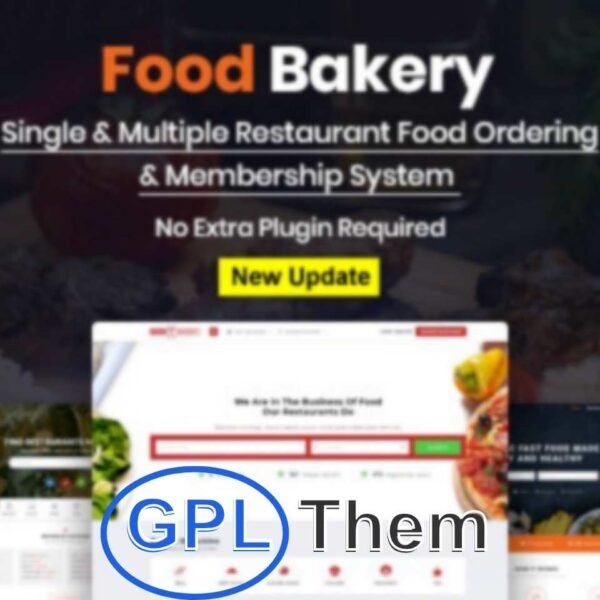 FoodBakery – Food Delivery & Restaurant Directory WordPress Theme FoodBakery is an all-in-one WordPress theme designed for food delivery services, restaurant directories, and multi-restaurant listing platforms. Perfect for single or multiple restaurant listings, this powerful theme allows restaurant owners to register, manage their profiles, create menus, handle bookings, and manage payments—all from a dedicated front-end dashboard.