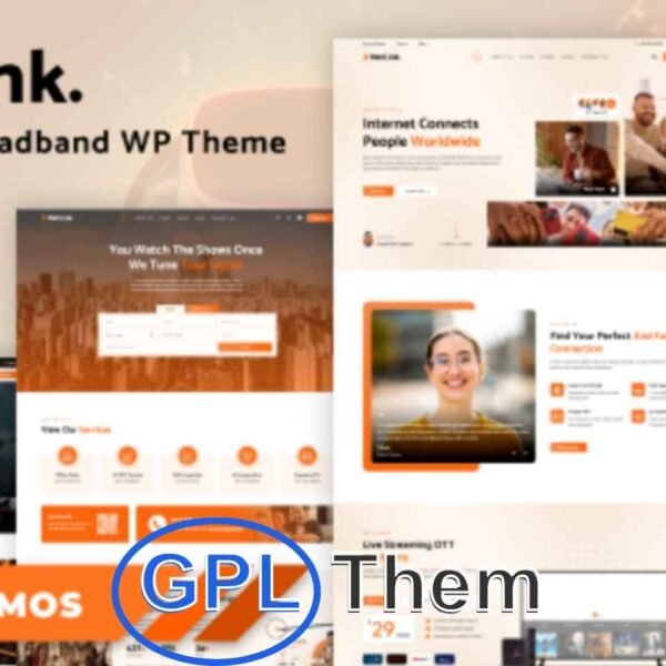 Netlink – Broadband, TV & Internet Provider WordPress Theme Netlink is a modern and fully responsive WordPress theme specifically designed for broadband internet providers, satellite TV services, IPTV platforms, telecom companies, VoIP providers, and digital network solution businesses.