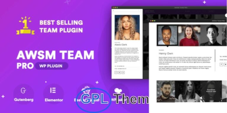 The Team Pro – Best Team Showcase Plugin for WordPress The Team Pro (by AWSM Team) is a premium WordPress plugin designed to help you create stunning and professional team member showcases with ease. Whether you're building a corporate team page, agency profile, or staff directory, this plugin offers powerful customization and layout flexibility.