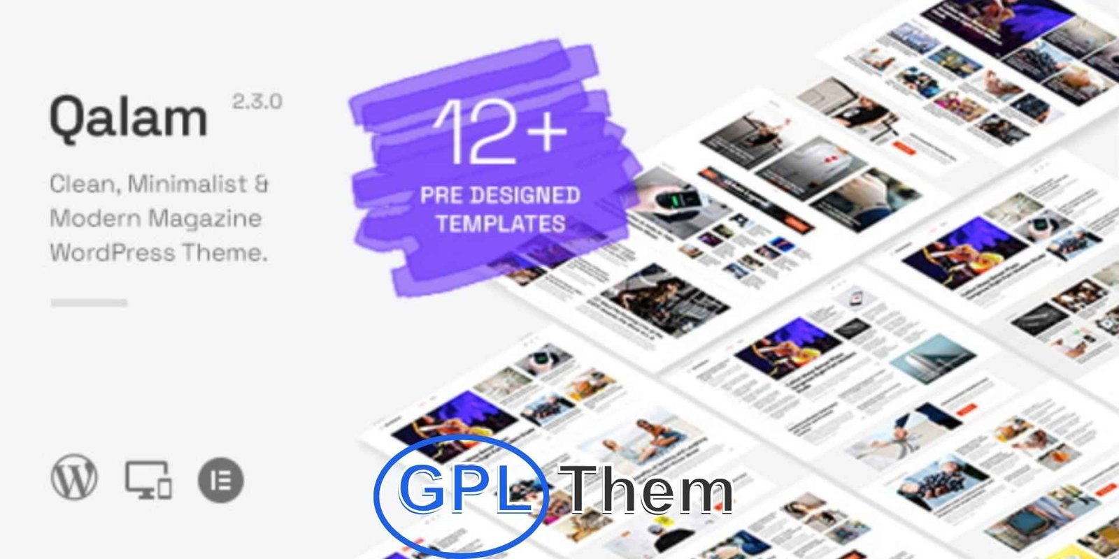 Qalam – NewsPaper and Magazine WordPress Theme Qalam – Modern Newspaper & Magazine WordPress Theme Qalam is a clean, professional, and SEO-optimized WordPress theme designed for newspapers, magazines, news portals, and editorial blogs. Powered by the Elementor Page Builder and Kirki Customizer, Qalam offers extensive customization options to help you create a content-rich website tailored to your needs.