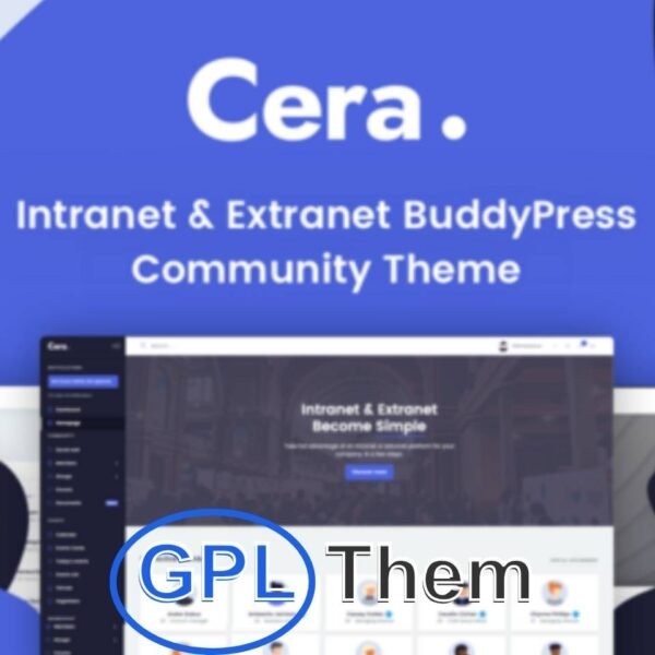 Cera – Intranet & Community WordPress Theme Cera is a powerful and flexible WordPress theme designed for building intranet, extranet, and online community websites. With full support for WordPress core features, Cera provides a lightweight yet feature-rich platform that’s easy to customize—no coding skills needed.