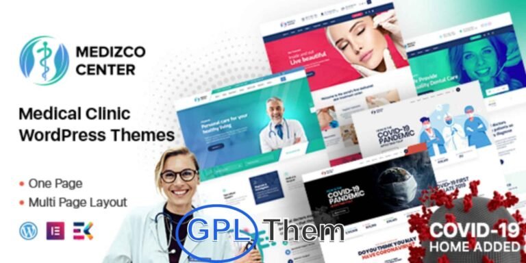 Medizco – Medical, Health & Dental Clinic WordPress Theme Medizco is a professional and fully responsive WordPress theme specifically crafted for medical, healthcare, and wellness websites. Perfect for hospitals, clinics, dental practices, pharmacies, dermatology centers, and other health-related businesses, Medizco offers a clean, modern design that enhances your online presence and builds trust with patients.