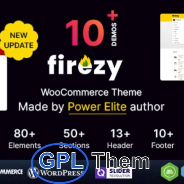 Firezy – Multipurpose WooCommerce WordPress Theme Firezy is a powerful and flexible WooCommerce WordPress theme built to suit a wide range of eCommerce businesses. Designed with a clean and modern layout, Firezy is perfect for creating professional online stores in various niches, including fashion, electronics, groceries, beauty, home décor, and more.