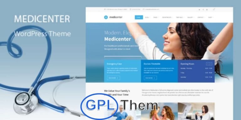 MediCenter – Medical & Health Clinic WordPress Theme MediCenter is a top-selling and highly trusted WordPress theme designed specifically for medical and healthcare professionals, clinics, hospitals, and wellness centers. Whether you're a doctor, dentist, psychiatrist, veterinarian, or run a beauty and wellness facility, MediCenter provides all the essential tools to create a professional, feature-rich medical website with ease.