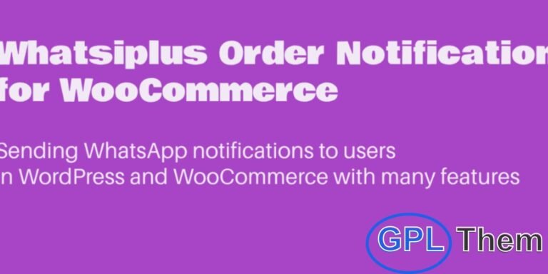 WC WhatsApp Order Notification – Recover Unpaid Orders with Personalized WhatsApp Messages WC WhatsApp Order Notification is a powerful WooCommerce plugin designed to help you recover lost sales by sending automated WhatsApp messages to customers with pending orders—especially those using boleto or manual payment methods.