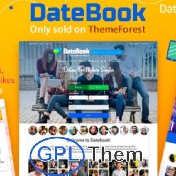 DateBook – Smart & Feature-Rich Dating WordPress Theme DateBook is a modern and highly functional WordPress theme crafted specifically for building professional dating websites. Designed with real-world experience and user feedback in mind, DateBook includes all the essential features needed to create a fully operational and user-friendly online dating platform.