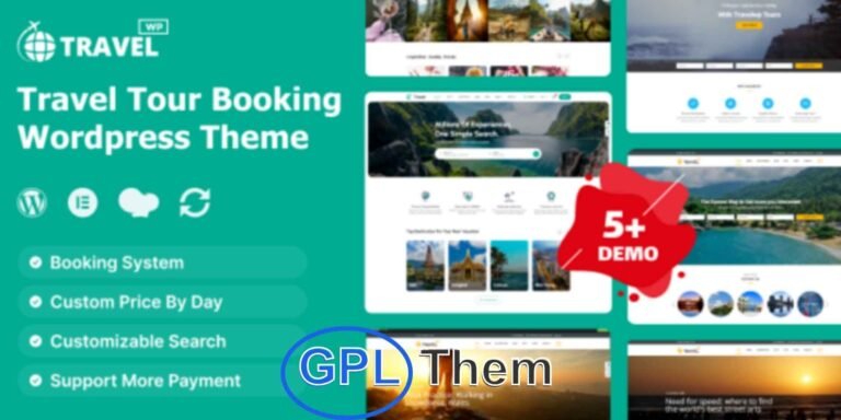 Exploore – Tour Booking & Travel WordPress Theme Exploore is a professional and feature-rich tour booking and travel WordPress theme designed to elevate your hotel, travel agency, cruise, or automotive tour booking business.