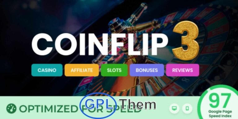 Coinflip – Casino Affiliate & Gambling WordPress Theme Coinflip is a purpose-built WordPress theme designed specifically for casino affiliates, gambling blogs, and iGaming enthusiasts who want to monetize their passion. Whether you're reviewing online casinos, sharing tips, promoting bookmakers, or building a gambling forum, Coinflip offers everything you need to create a high-performing affiliate website.