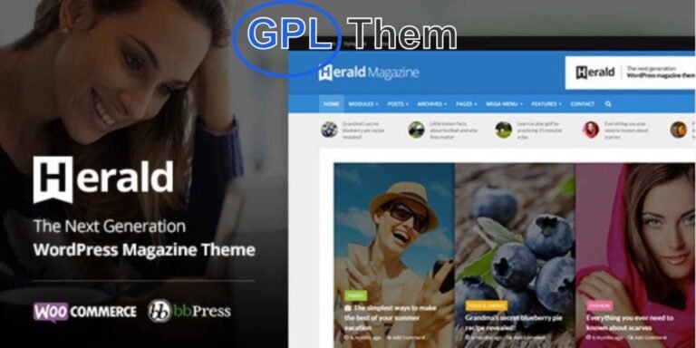 Herald – Responsive WordPress Theme for News Portals & Online Magazines Herald is a modern and fully responsive WordPress theme designed specifically for news websites, online magazines, blogs, and content-heavy platforms. With its clean layout and flexible design options, Herald helps you present your articles in a visually appealing and organized way.