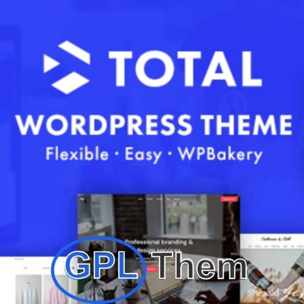 Total – Responsive Multipurpose WordPress Theme for Any Website Total is a flexible and fully responsive WordPress theme designed to help you build virtually any type of website with ease. Whether you're launching a business site, portfolio, blog, online store, or creative project, Total provides the tools and versatility you need.