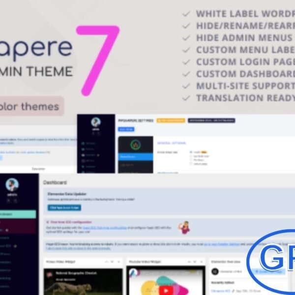 WPShapere – Customizable WordPress Admin Theme & White Label Plugin WPShapere is a powerful WordPress admin theme plugin designed to fully customize and white-label the WordPress dashboard. Ideal for developers, agencies, and freelancers, WPShapere lets you deliver a completely branded admin experience tailored to your clients.