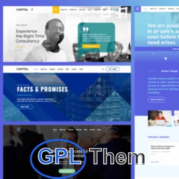 Capital – Multi-Purpose Business & Finance WordPress Theme Capital is a powerful and professional WordPress theme built for finance, consulting, corporate, and other business-focused websites. Designed for performance and flexibility, Capital delivers a clean and modern layout that adapts seamlessly to any screen size—whether desktop, tablet, or smartphone.