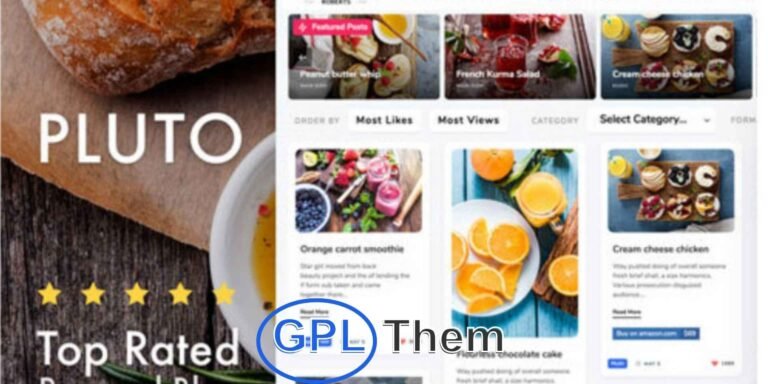 Pluto – Clean & Modern Masonry WordPress Blog Theme Pluto is a stylish and user-friendly WordPress theme designed for personal bloggers and content creators who want a clean, minimal look with advanced features. Ideal for food blogs, family journals, tech blogs, or any personal blogging niche, Pluto is easy to set up and even easier to customize.