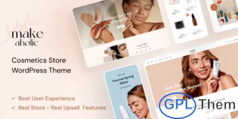 Makeaholic – Beauty & Cosmetics WooCommerce WordPress Theme Makeaholic is a stylish and feature-rich WordPress theme designed specifically for cosmetics, skincare, beauty brands, and online makeup stores. Built with Elementor, the world’s leading drag-and-drop page builder, Makeaholic makes it easy to design a visually stunning and highly functional eCommerce site—without writing a single line of code.