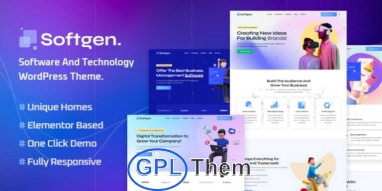 Softgen – Software & Technology WordPress Theme Softgen is a modern and versatile WordPress theme designed specifically for software companies, SaaS startups, app promotion, and IT solutions providers. Whether you're launching a tech startup or promoting a digital product, Softgen offers a streamlined way to build a professional and engaging online presence—without spending extra time or money.