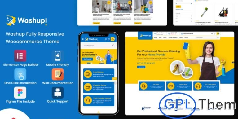 Washup – Cleaning Services & Household Essentials WooCommerce Theme Washup is a lightweight and versatile WooCommerce WordPress theme designed for cleaning service providers and household essentials stores. Perfect for launching an online store or service website, Washup is ideal for businesses offering home cleaning, laundry services, dry cleaning, floor care, window cleaning, swimming pool maintenance, and more.