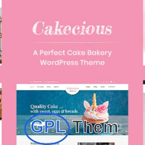 Cakecious – Cake Bakery & Food WooCommerce WordPress Theme Cakecious is a deliciously designed WordPress theme perfect for bakeries, cake shops, ice cream parlors, chocolate stores, shake bars, dairy product sellers, and other food-based businesses.