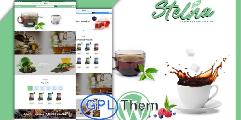 Stelna – Tea Salon & Herbal Shop WooCommerce WordPress Theme Stelna is a beautifully designed WordPress theme built specifically for tea shops, herbal stores, organic cafes, and wellness product retailers. Fully integrated with WooCommerce, Stelna provides everything you need to create a functional and visually appealing online store—all in one complete package.
