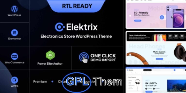 Elixi – Modern Electronics WooCommerce WordPress Theme Elixi is a powerful and modern Electronics WooCommerce WordPress theme crafted by Wpbingo, ideal for building high-performance online stores focused on tech and digital products.