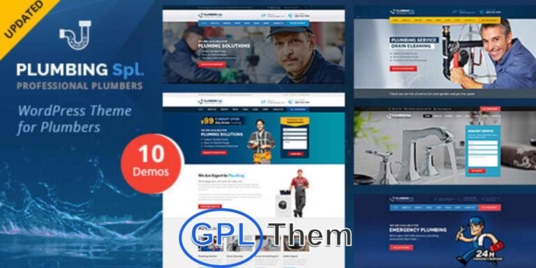 Plumbing Spl – Plumber & Repair Services WordPress Theme Plumbing Spl is a professionally designed WordPress theme built specifically for plumbing companies, independent plumbers, and repair service providers.
