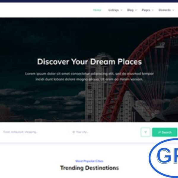 dPlace by Directorist – Travel & Tourism Directory WordPress Theme dPlace is a feature-rich and mobile-responsive WordPress directory theme designed specifically for travel agencies, tourism directories, and tour booking platforms.