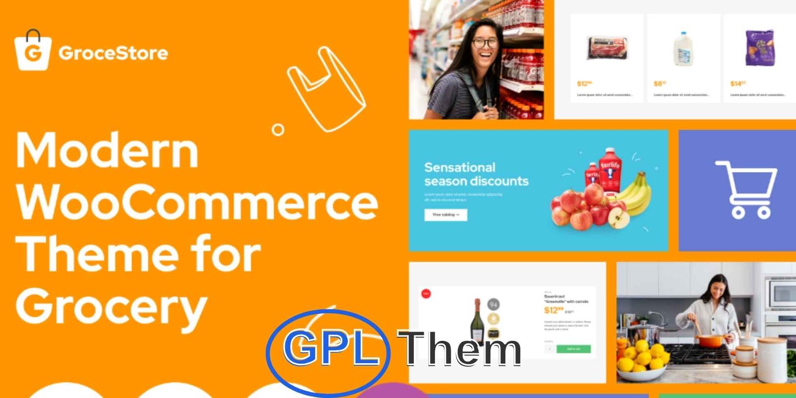 GroceStore – Bright And Attractive Grocery eCommerce Website WooCommerce Theme GroceStore – Colorful & Engaging Grocery Store WooCommerce Theme GroceStore is a vibrant and user-friendly WooCommerce WordPress theme designed for online grocery shops, supermarkets, organic food stores, and daily essentials retailers. With its bright visuals, intuitive layout, and interactive UI, GroceStore makes online shopping enjoyable and easy for your customers.