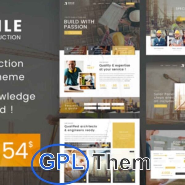 Edile – Construction & Building Company WordPress Theme Edile is a powerful and professional WordPress theme built specifically for the construction industry, including builders, engineers, architects, electricians, and construction material suppliers.