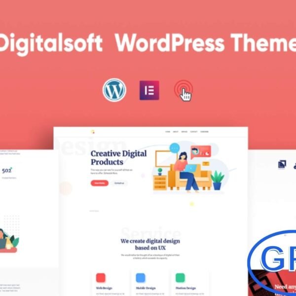 Digitalsoft – One-Page SaaS & Software Landing WordPress Theme Digitalsoft is a modern and creative one-page WordPress theme designed specifically for SaaS companies, software products, startups, digital agencies, and IT portfolios.