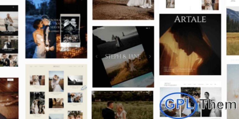 Artale – Wedding Photography & Creative Portfolio WordPress Theme Artale is a beautifully crafted WordPress theme for wedding photographers, creative professionals, and portfolio-based businesses. Designed with full Elementor page builder compatibility, Artale lets you create visually striking websites without writing a single line of code.