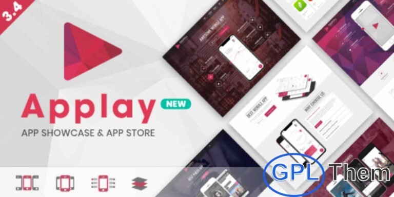 Applay – App Showcase & App Store WordPress Theme Applay is a powerful, feature-rich WordPress theme designed specifically for app showcases, app landing pages, software promotion, and digital product stores. Perfect for startups, developers, or agencies, Applay supports both single-product landing pages and full-fledged app store websites.