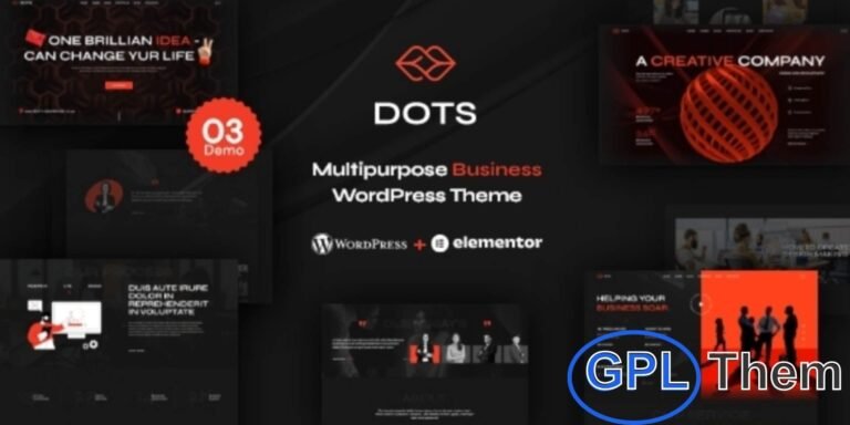 Dots – Creative Agency & Multipurpose Business WordPress Theme Dots is a modern and versatile WordPress theme designed for creative agencies, startups, consulting firms, digital marketing companies, and professional service providers. Whether you're launching a co-working space, software solution, cloud hosting platform, or personal portfolio, Dots offers a flexible and polished layout to build a standout online presence.