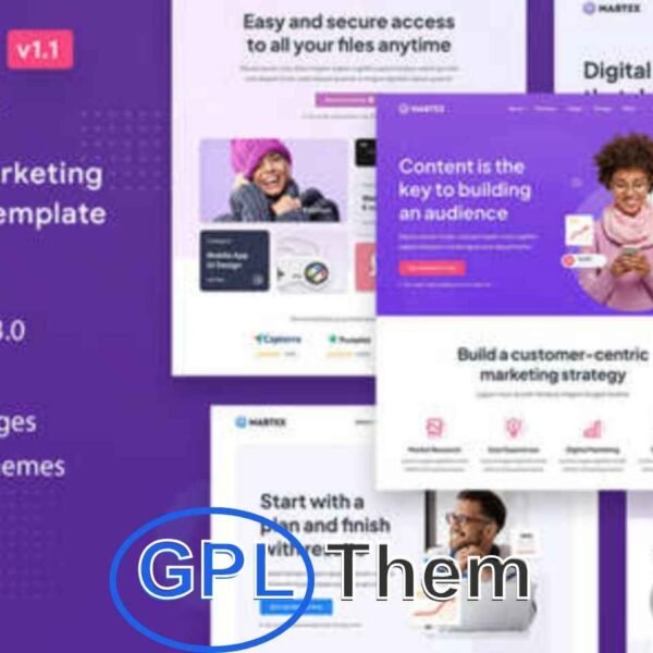 Martex – SaaS, Software & Startup Landing Page WordPress Theme Martex is a sleek and modern WordPress theme designed specifically for SaaS companies, software startups, mobile apps, and tech-based businesses. Whether you're launching a new web application or promoting a digital product, Martex offers everything you need to create a high-converting landing page.