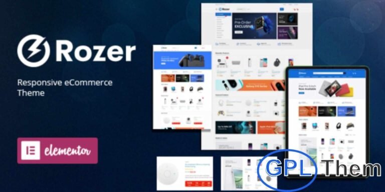 Rozer – Multipurpose Digital eCommerce WooCommerce WordPress Theme Rozer is a powerful and flexible WooCommerce WordPress theme crafted for electronics, gadgets, and digital product stores. Perfect for creating a modern online shop, Rozer offers a seamless eCommerce experience with fast performance, responsive design, and advanced customization tools.