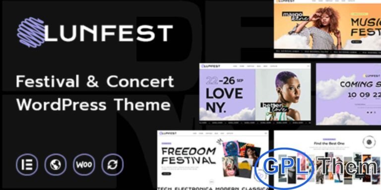 Lunfest – Festival & Concert WordPress Theme Lunfest is a vibrant and modern WordPress theme crafted specifically for music festivals, concerts, live performances, event promotions, and entertainment venues.