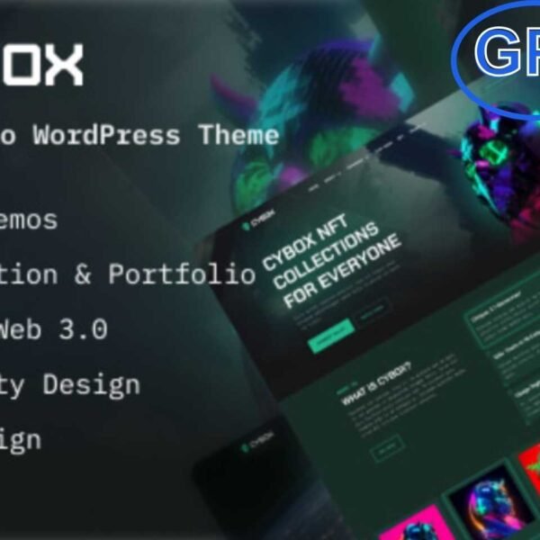 Cybox – NFT Portfolio & Affiliate Marketing WordPress Theme Cybox is a modern and versatile WordPress theme built specifically for NFT affiliate websites, digital art portfolios, crypto marketplaces, and blockchain-based content platforms.