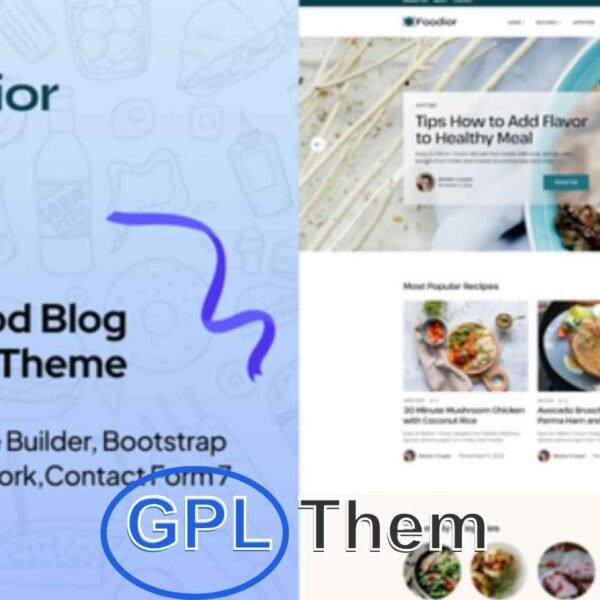 Foodior – Clean and Elegant Food Blog WordPress Theme Foodior is a beautifully crafted WordPress theme tailored for food bloggers, cooking enthusiasts, nutrition experts, and small culinary brands.